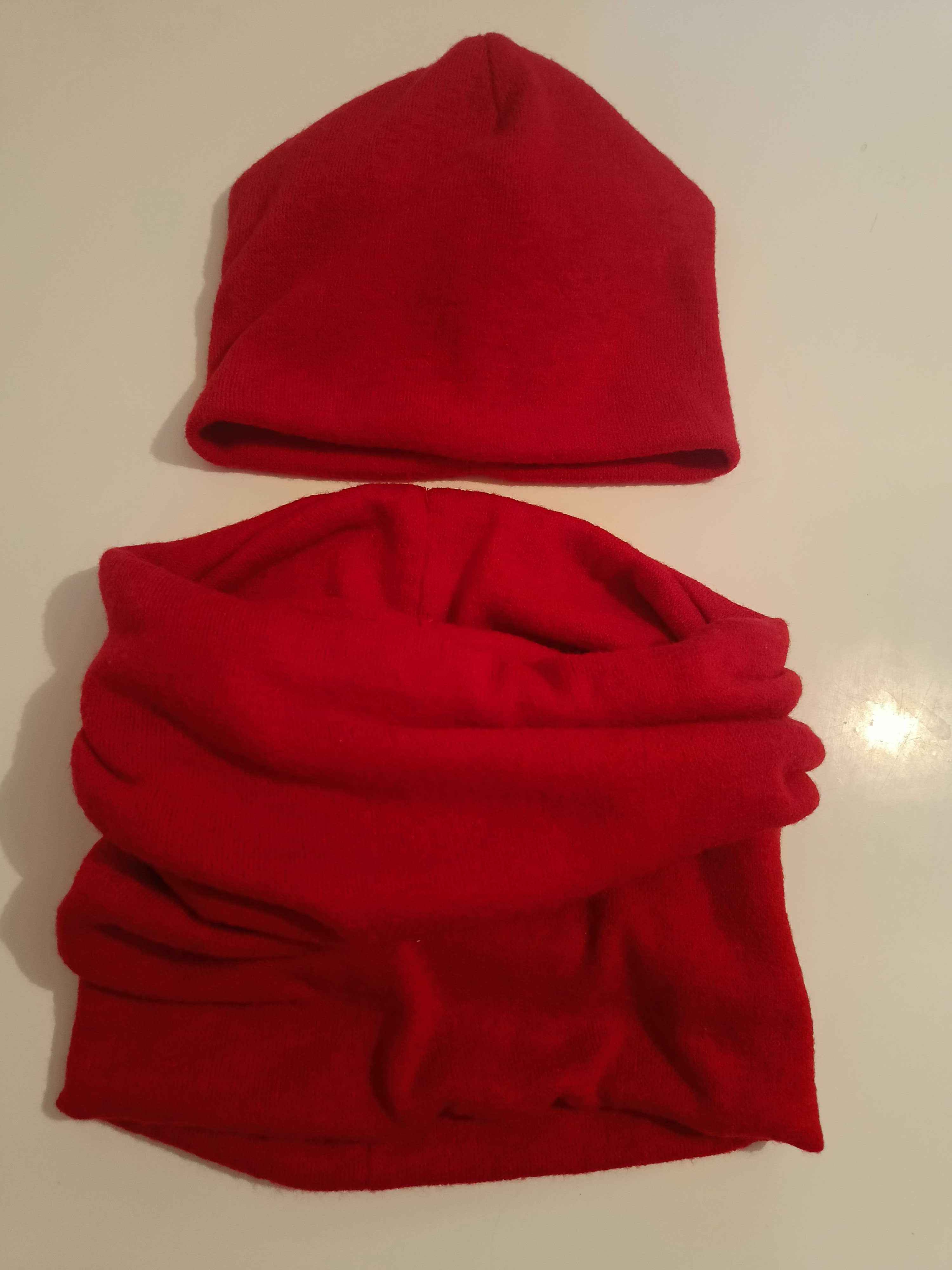 Czapka komin szal ivon czerwony Zara Orsay Reserved mohito komplet