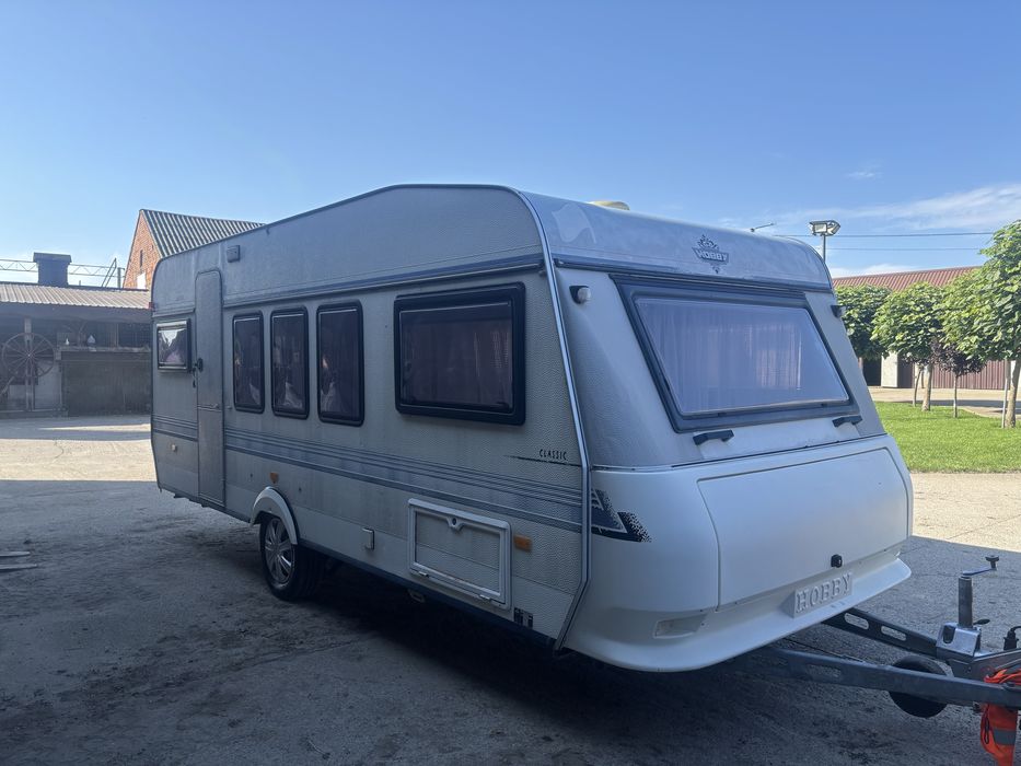 Przyczepa kempingowa. Hobby 520 przyczepa.Kamper.Kemping