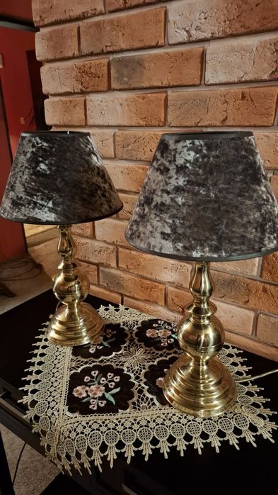 Abażury welurowe komplet 2 szt.