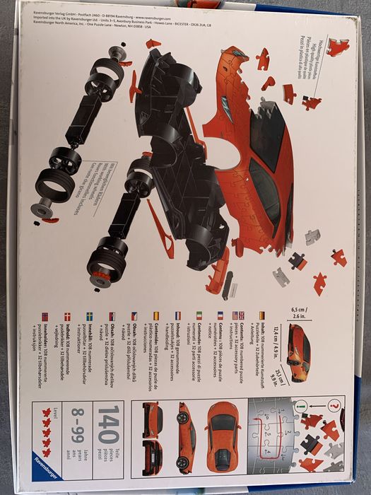 Puzzle 3D Lamborghini huracan Evo