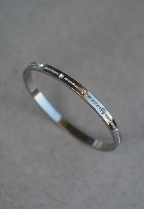 Bransoletka sztywna ze stali szlachetnej 316L. Klasyczna! NOWA!