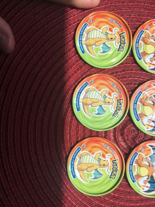 Pokemon big tazo duze zielone metal tazo cheetos lays chio star foods
