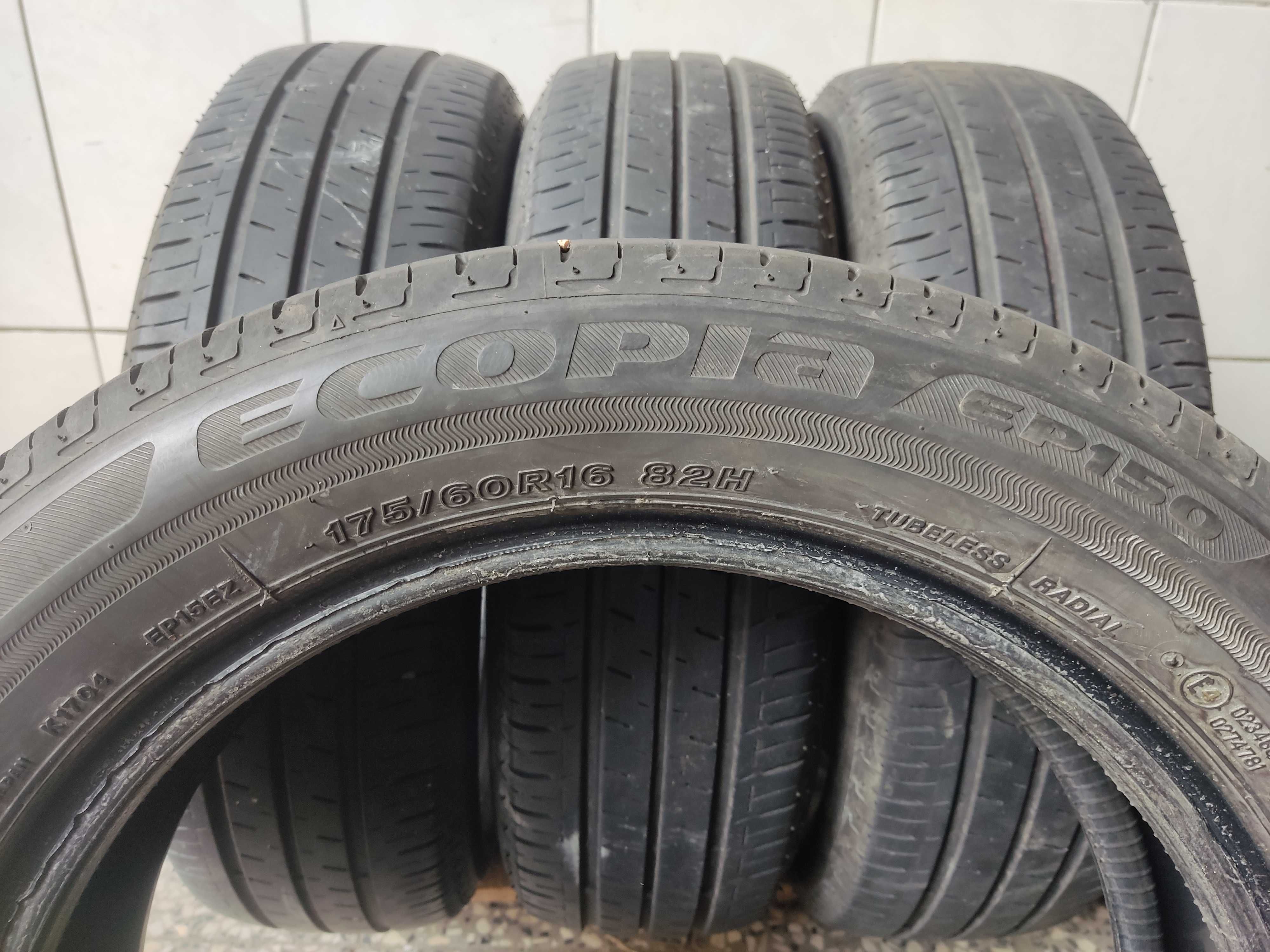 LETNIE Bridgestone 175/60/14 82H 4x5.15mm 2018r cena za 4szt MONTAŻ