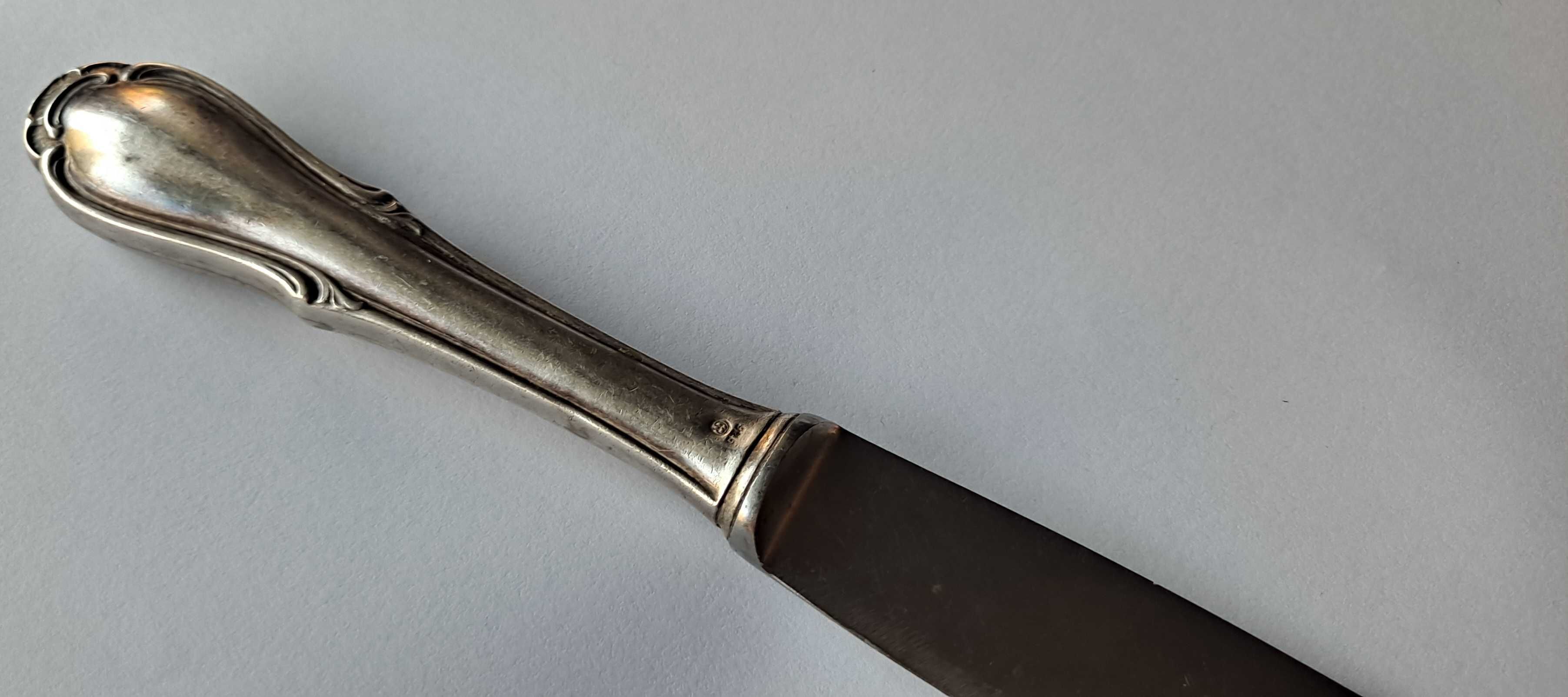 Nóż srebrny Rostfrei Solingen  p.925 ,  78.18g.