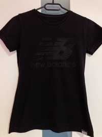 Czarna koszulka, t-shirt New Balance