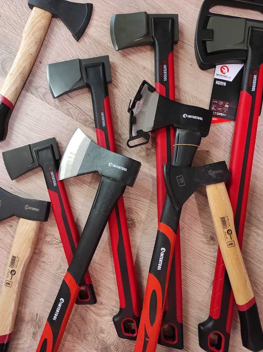 Колун для дров  2200 г INTERTOOL, антивібраційна ручка з фібергласу