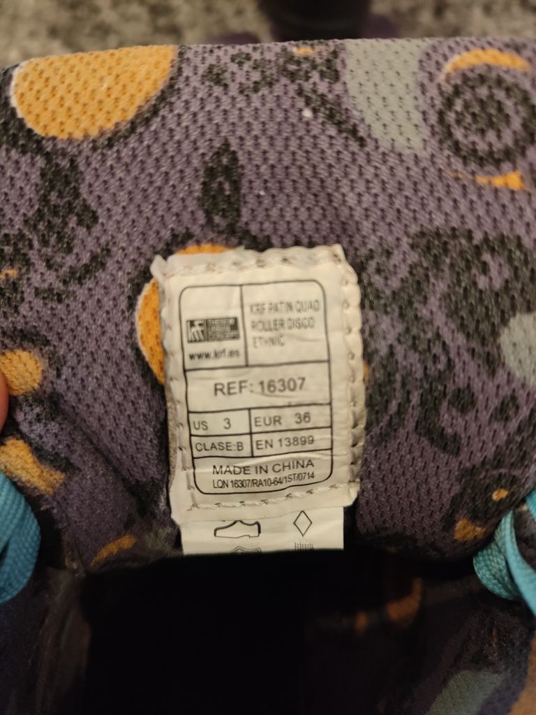 Wrotki KRF Roller Disco 36 + torba
