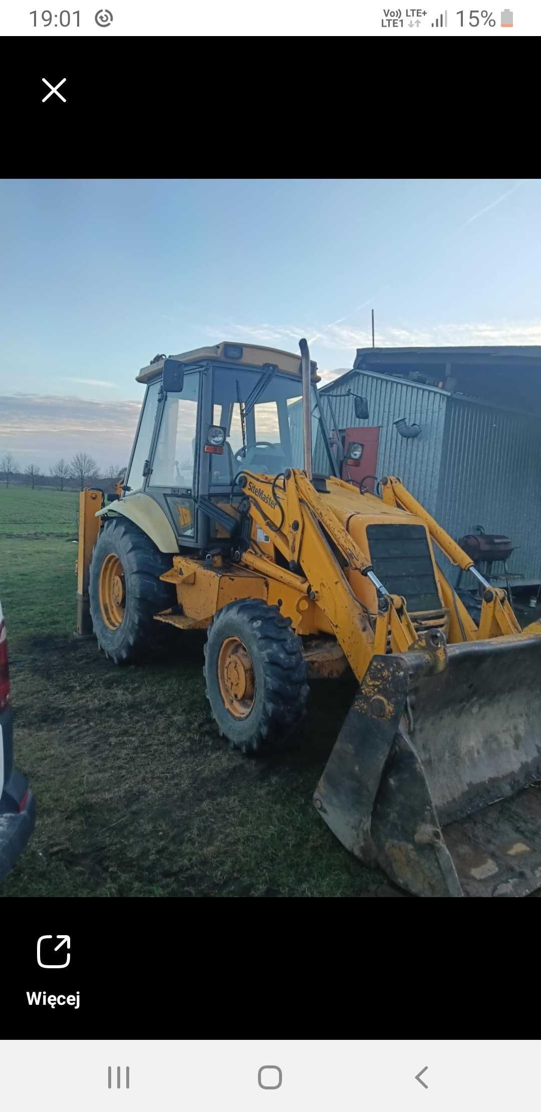 Szyba przednia czołowa JCB 3CX