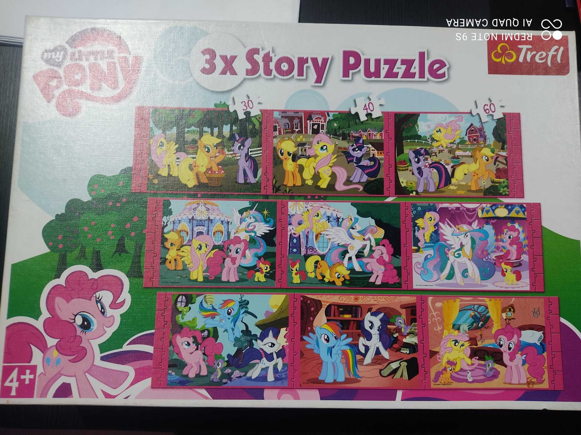 Mega puzzle 9 obrazków 420 el My Little Pony Trefl kompletne