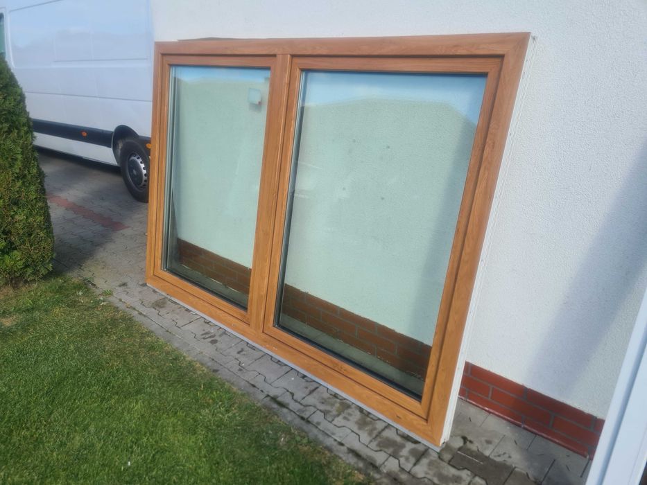 Okna 3 szybowe kolor winchester Duże Nowe