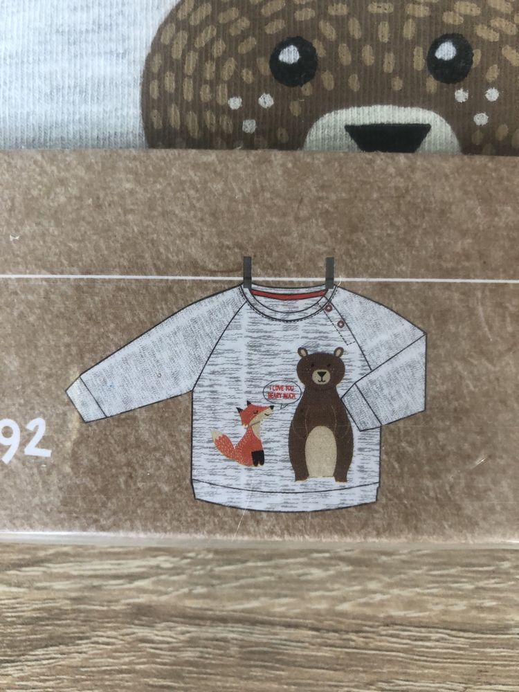 Nowa bluza z misiem dla chłopca lub dziewczynki