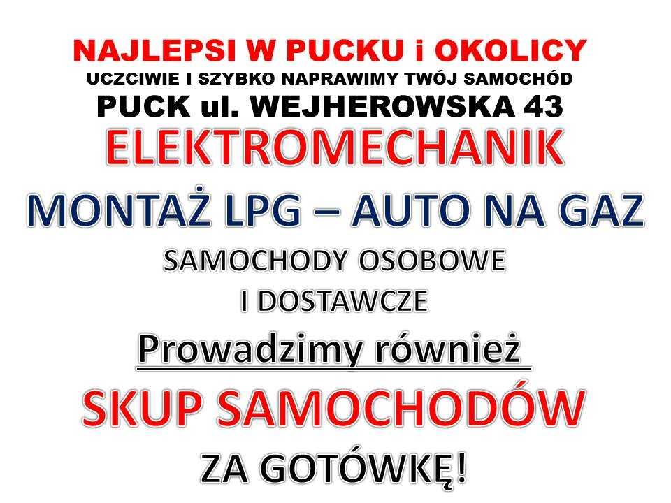 SKUP AUT * Gotówka * Sopot * Gdynia *Wejherowo * Rumia * Reda