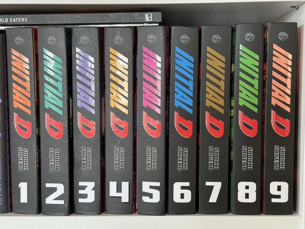 Initial D, tomy 1-10 twarda oprawa >TYLKO CAŁOŚĆ