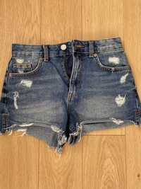 Krótkie spodenki jeans z dziurami FB Sister r. xs