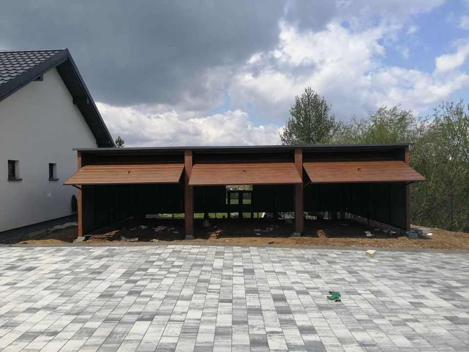 Garaż blaszany dwuspadowy 6x5 m