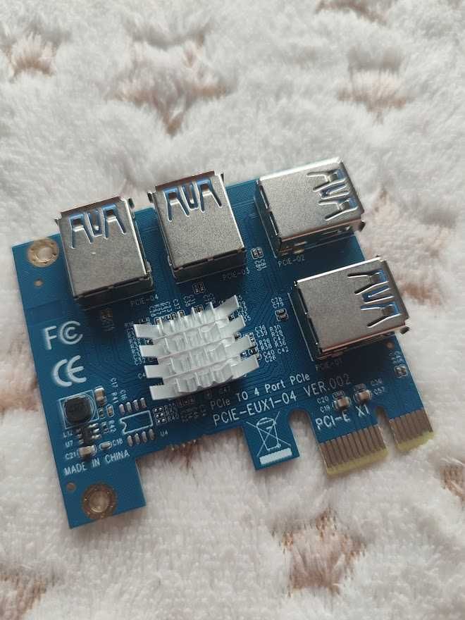 Adapter Rozdzielacz Portu PCI-E USB RISER SPLITTER