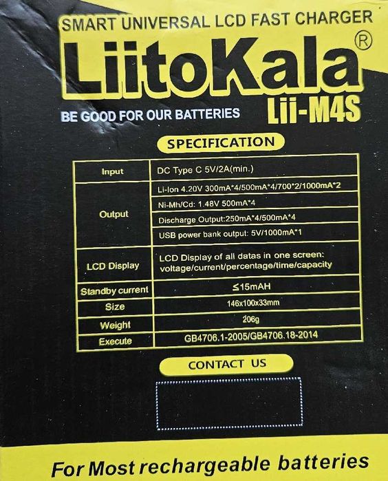 LiitoKala M4S świetna ładowarka do ogniw litowych i NiMH