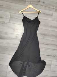 Чорна шифонова сукня