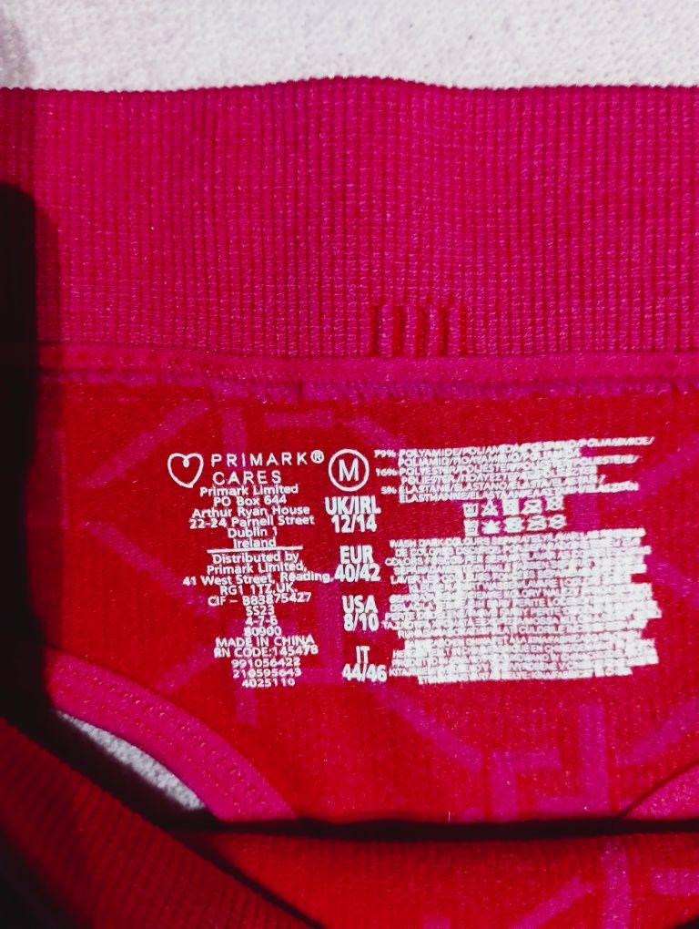 Komplet damski prążek top+stringi rozm M,Primark