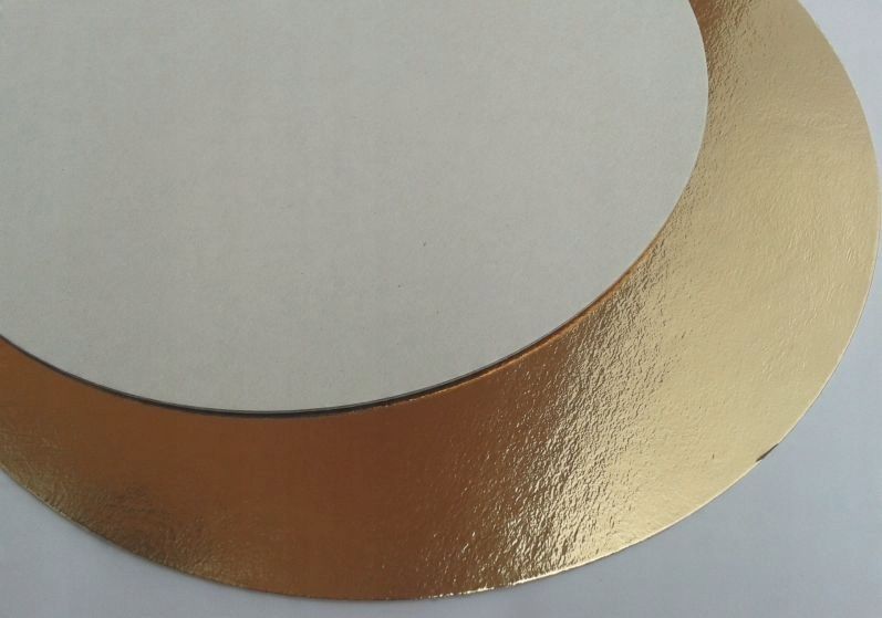 Okrągły Podkład Podkładka Podtalerz Pod Talerz Tort Ciasto Złoty 28 Cm