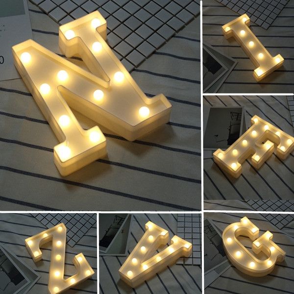 Letras de LED para decoração, festas, anúncios - novo modelo