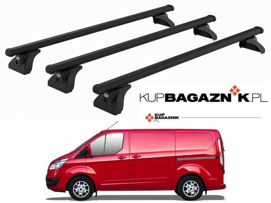 Bagażnik Dachowy Ford Transit Custom II od 2023-> bazowy belki relingi