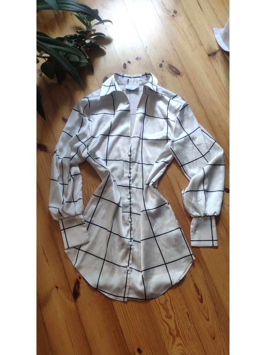 Sukienka koszulowa koszula oversize ASOS design casual elegancka basic