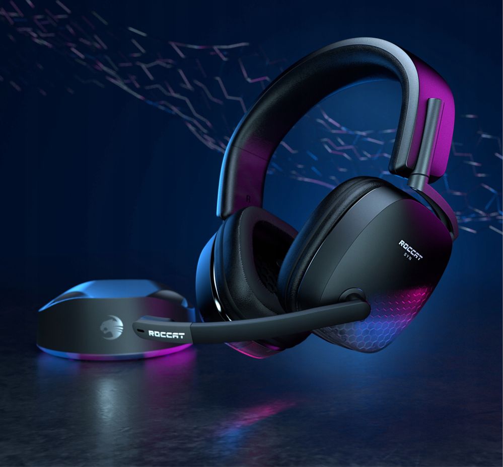 Słuchawki Gamingowe ps4 ps5 nintendo 3D Audio RGB ze Stacją Dokującą