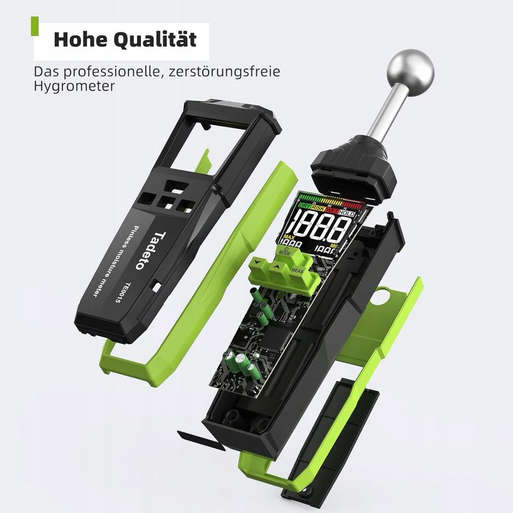 Tester wilgotności Tadeto TE0015 z kolorowym wyświetlaczem M990