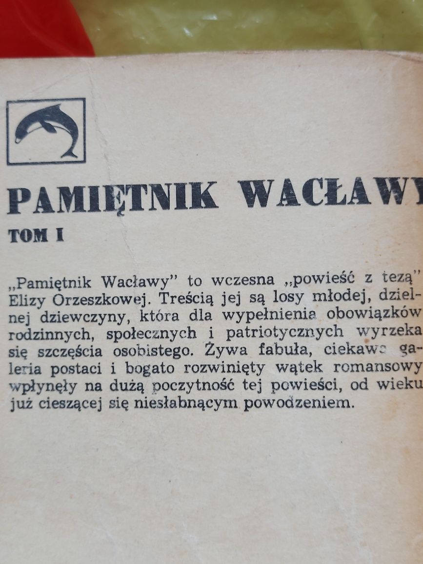 Książka Pamiętnik Wacławy TOM I 1975rok