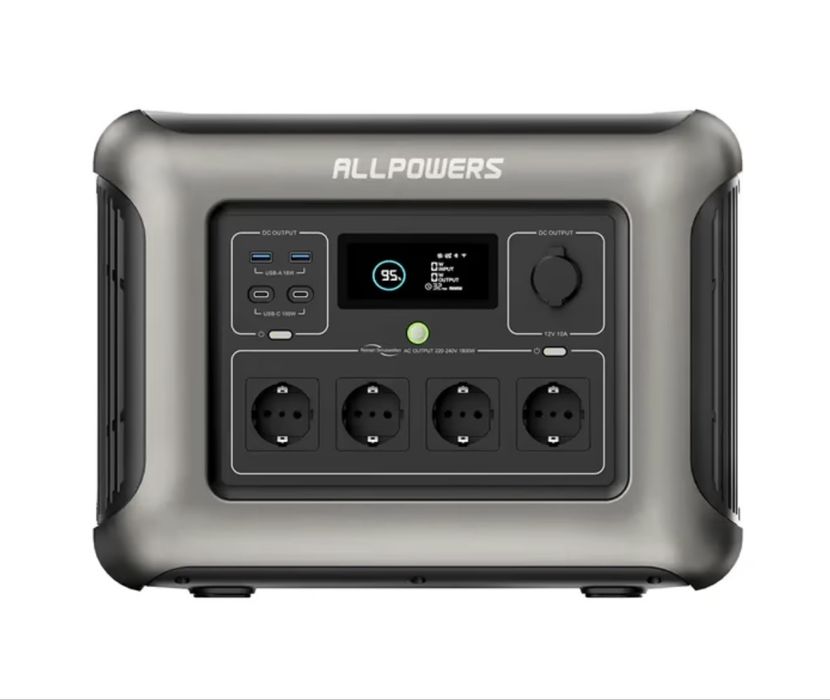 Потративна зарядна станція ALLPOWERS 1152Втч/1800Вт/ПИК3000 Вт ecoflow