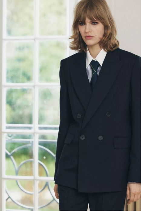 Вовняний піджак блейзер zara з плечиками