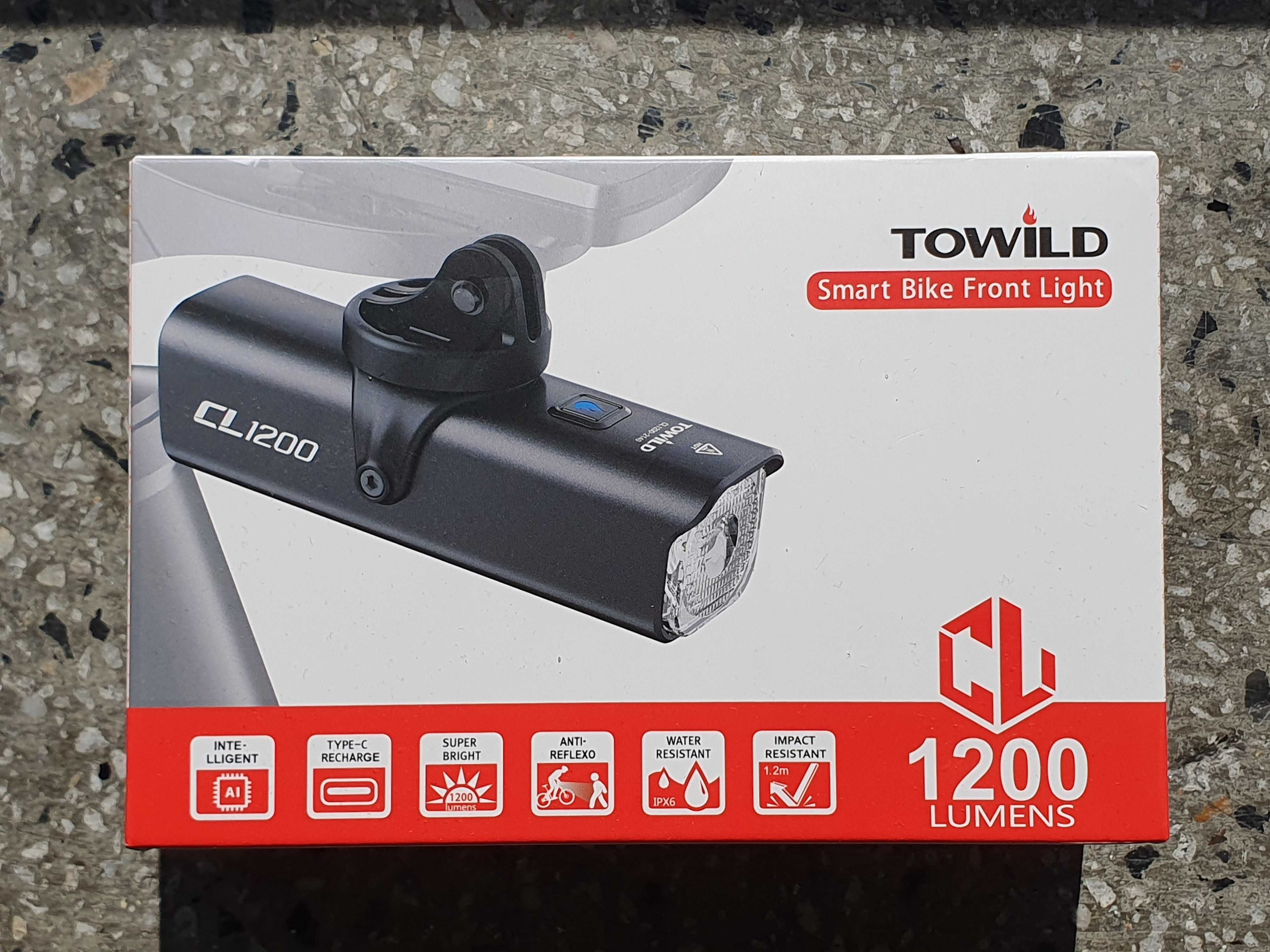 Lampka rowerowa przednia Towild CL1200