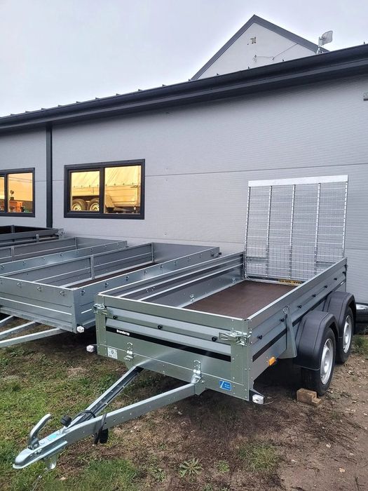 Brenderup Przyczepa BRENDERUP 2260 z rampą 750kg, wym. 258x128cm H 26cmcm, lekka towarowa  Przyczepy lekkie 750kg PROMOCJA, DUŻY WYBÓR