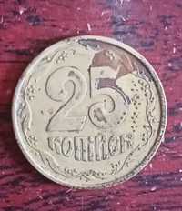 Монета редкая, 25 коп.украина