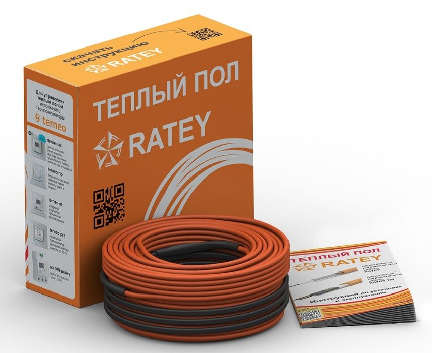 Теплый пол Ratey (Ратей Fenix) Кабель от 1,1 до 2,1 м.кв