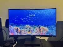 Monitor 2k 165hz 27” cali zakrzywiony
