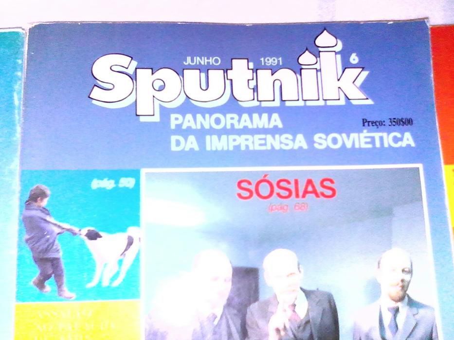 Revistas Russa Sputnik de 1991 vintage