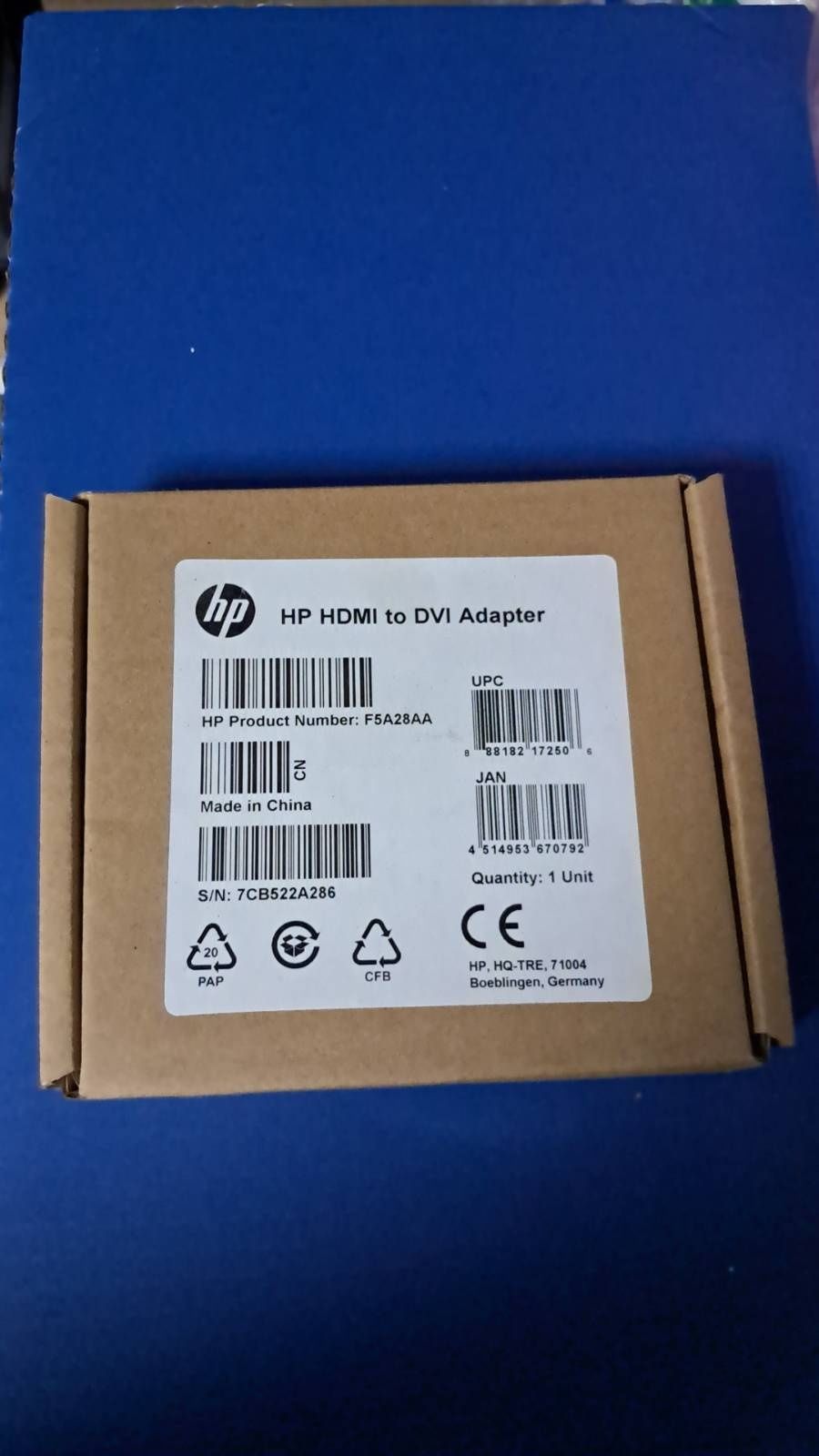 HP Adapter HDMI to DVI