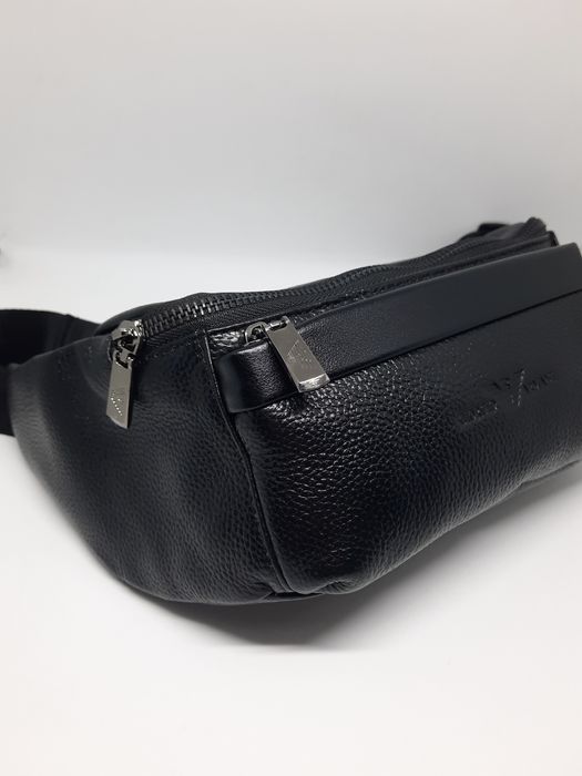 Чоловіча шкіряна бананка поясна сумка | Мужская кожаная бананка