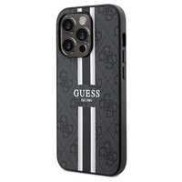 Etui Guess 4G Printed Stripes Magsafe Na Iphone 15 Pro Max - Czarne