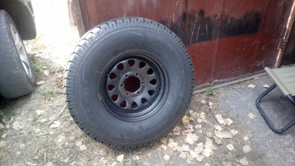 К-кт 13 шин, 5 дисків. Болотні шини в зборі на тинанових дисках для дж