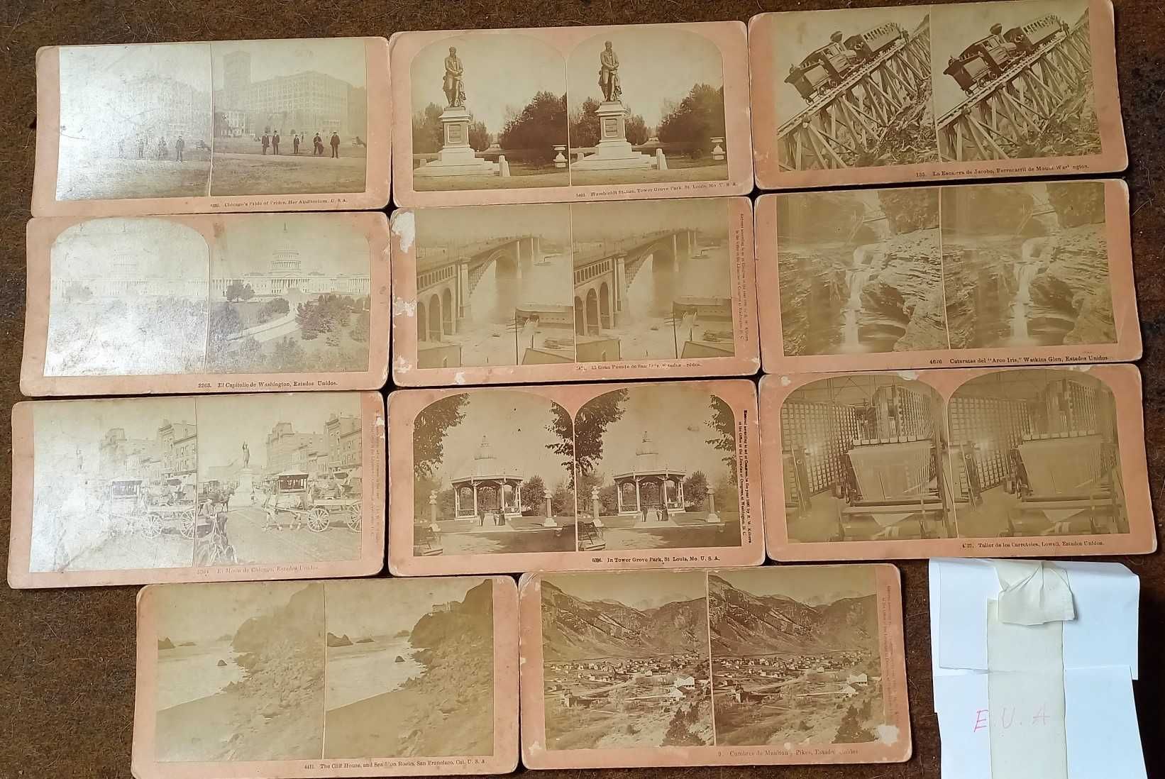 Estereoscópio ( efeito 3D) e 75 fotos finais século XIX.