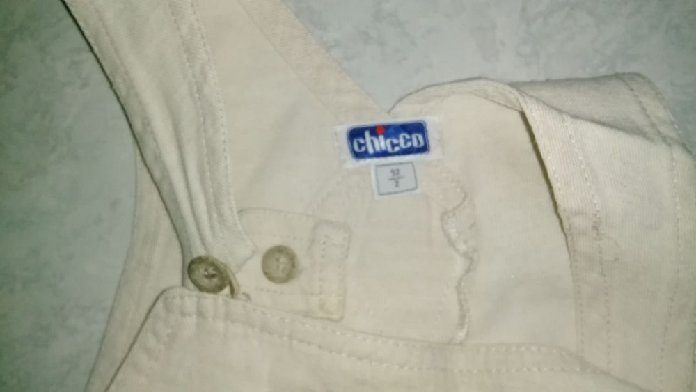 Jardineiras menino + pólo da marca chicco - 2 anos