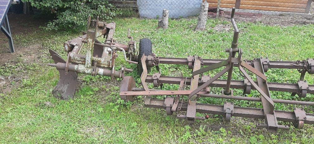Pług  dwu skibowy i kultywator do ciągnika ursus c330