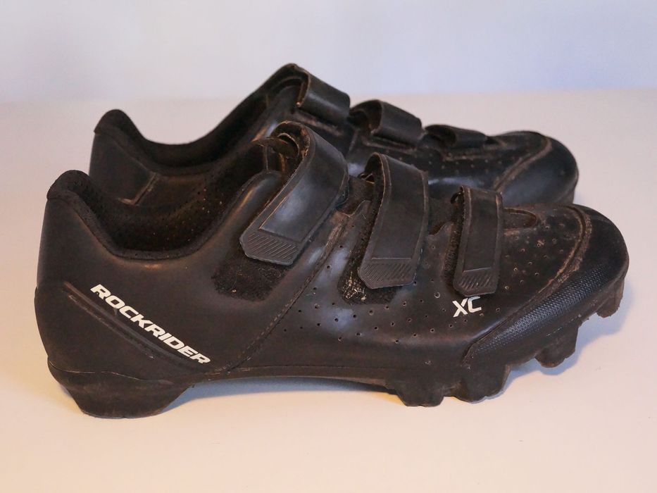 Sapatos de BTT Rockrider XC n.º 42 com cleats Shimano, em bom estado