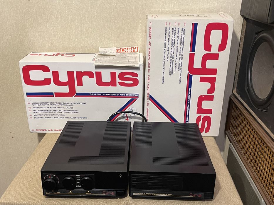 Шикарный британский HI-END усилитель CYRUS TWO + PSX (2х125Вт/14кг)