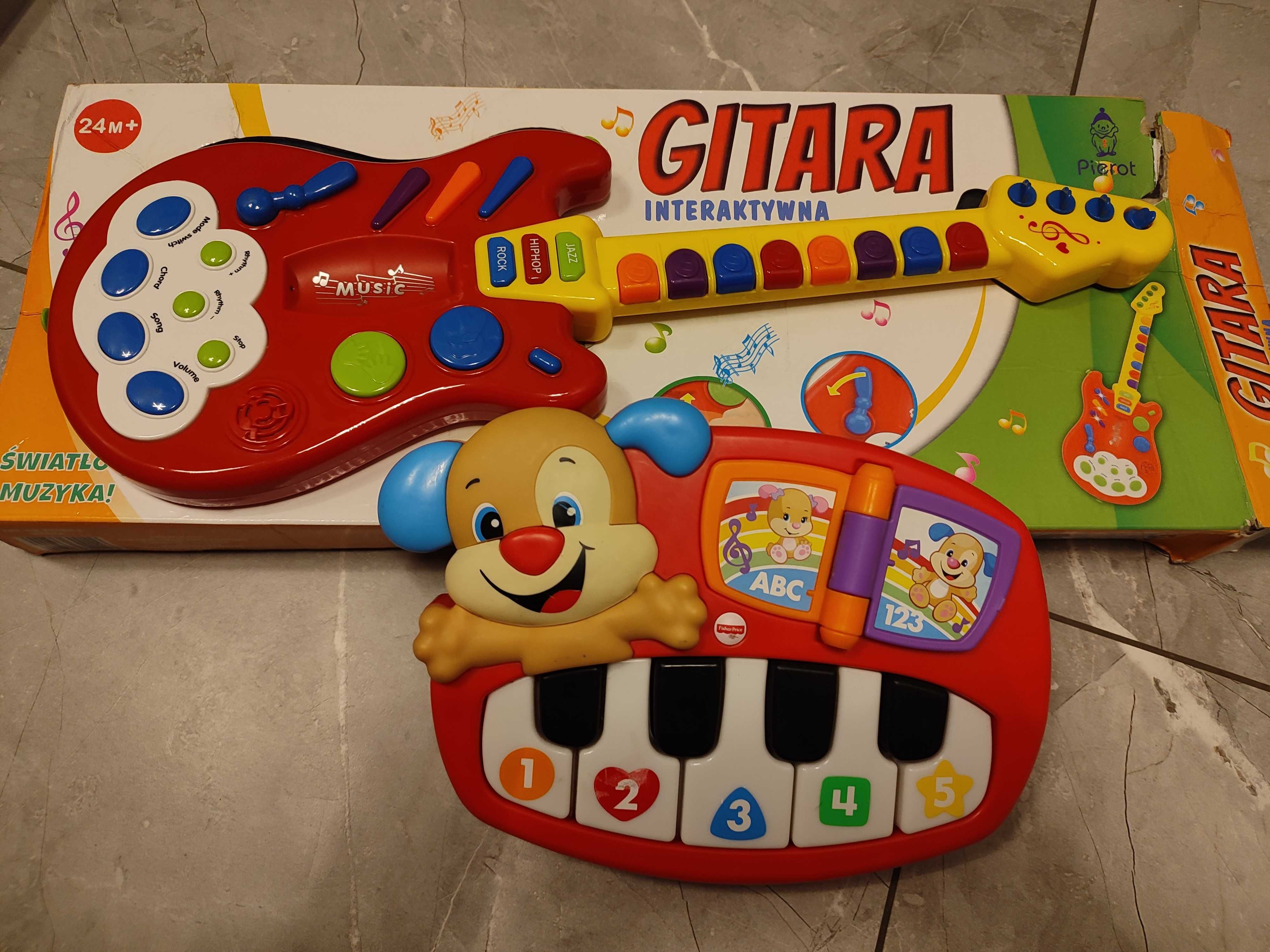 Gitara interaktywna i pianinko Fisher Price