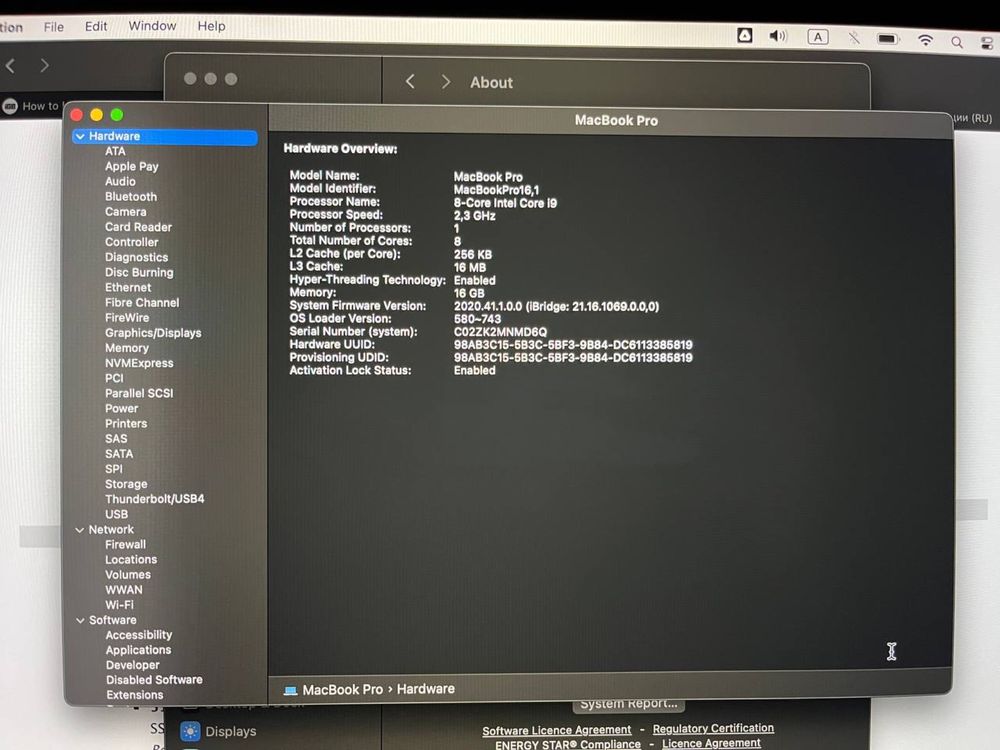МакБук Про 16 Apple MacBook Pro 16 Space Gray 2019
