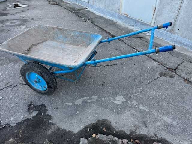 Тачка будівельна Синій Садова  Тачка вантажна двоколісн